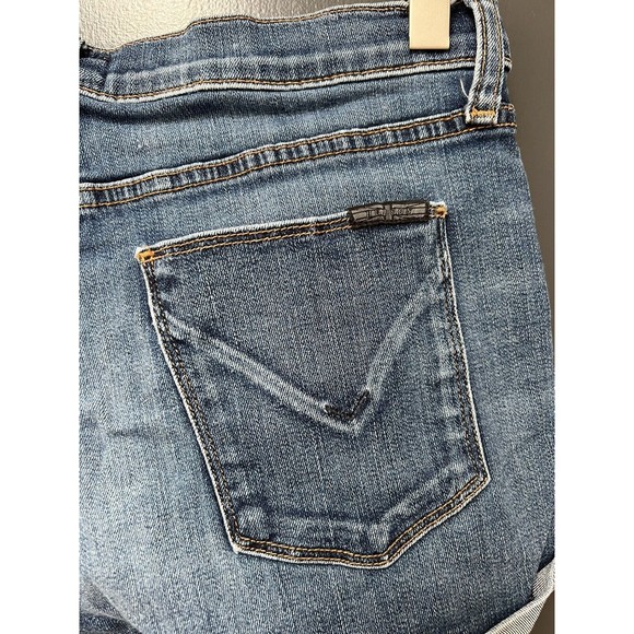 Hudson Womens Denim Blue Jean Shorts Stretch Cuffed Size 27 - Picture 4 of 5